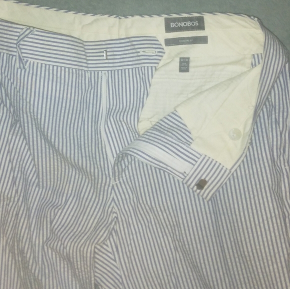 3 piece Seersucker Suit from Bonobo 40R jacket  32W x 32L Slacks - Picture 6 of 11